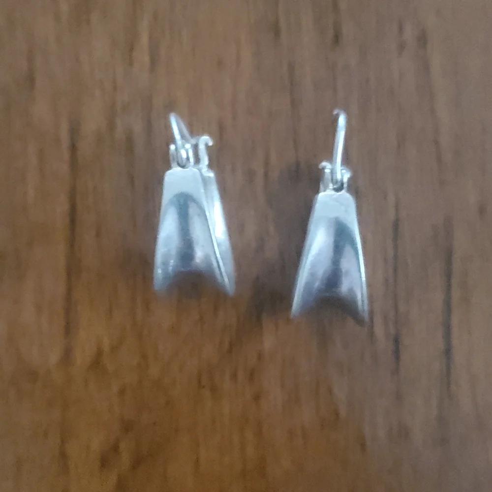No.925 Sterling Silver VINTAGE Earrings Womens - Picture 8 of 9
